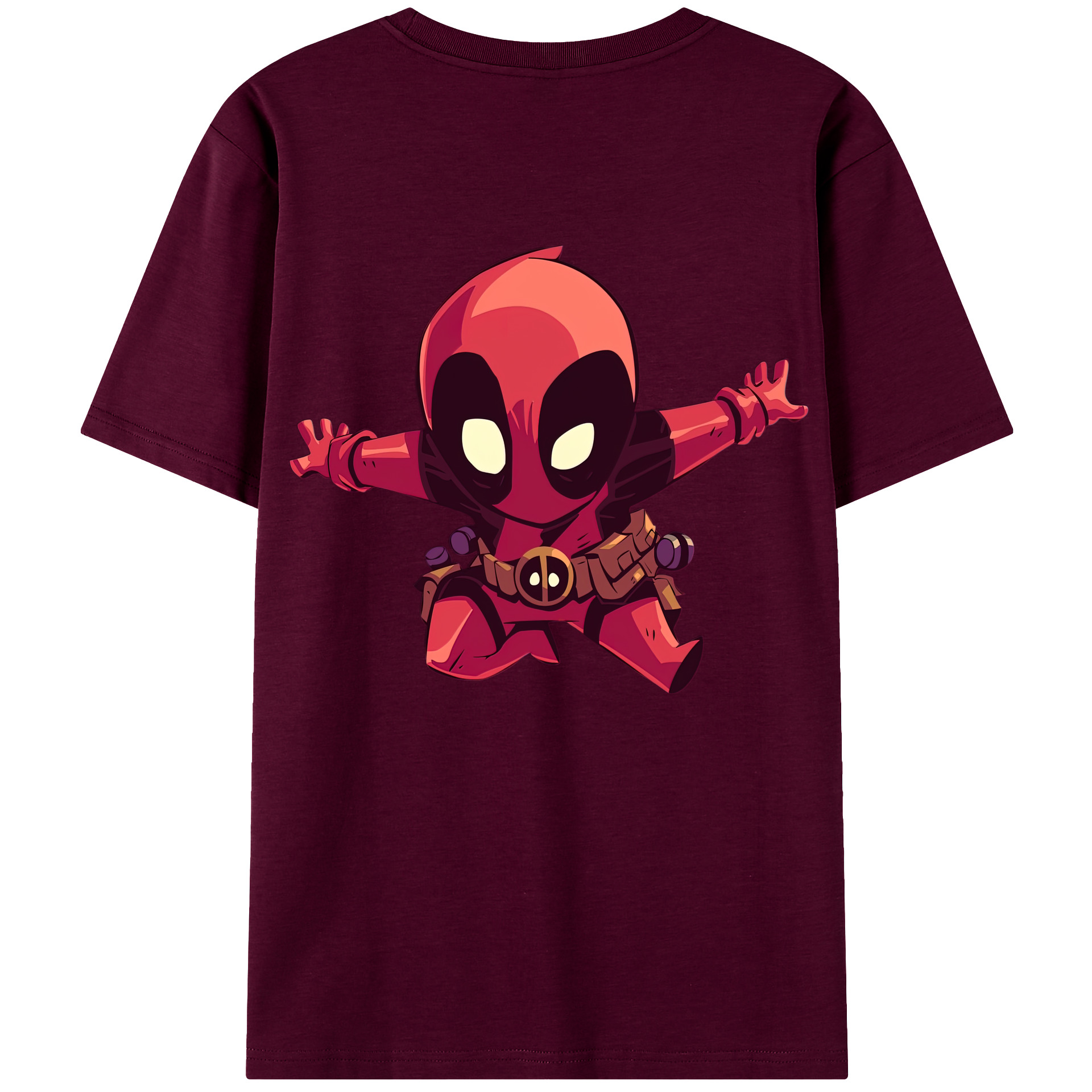 （画像用） Deadpool デッドプール レディース半袖Tシャツ(バックプリント)